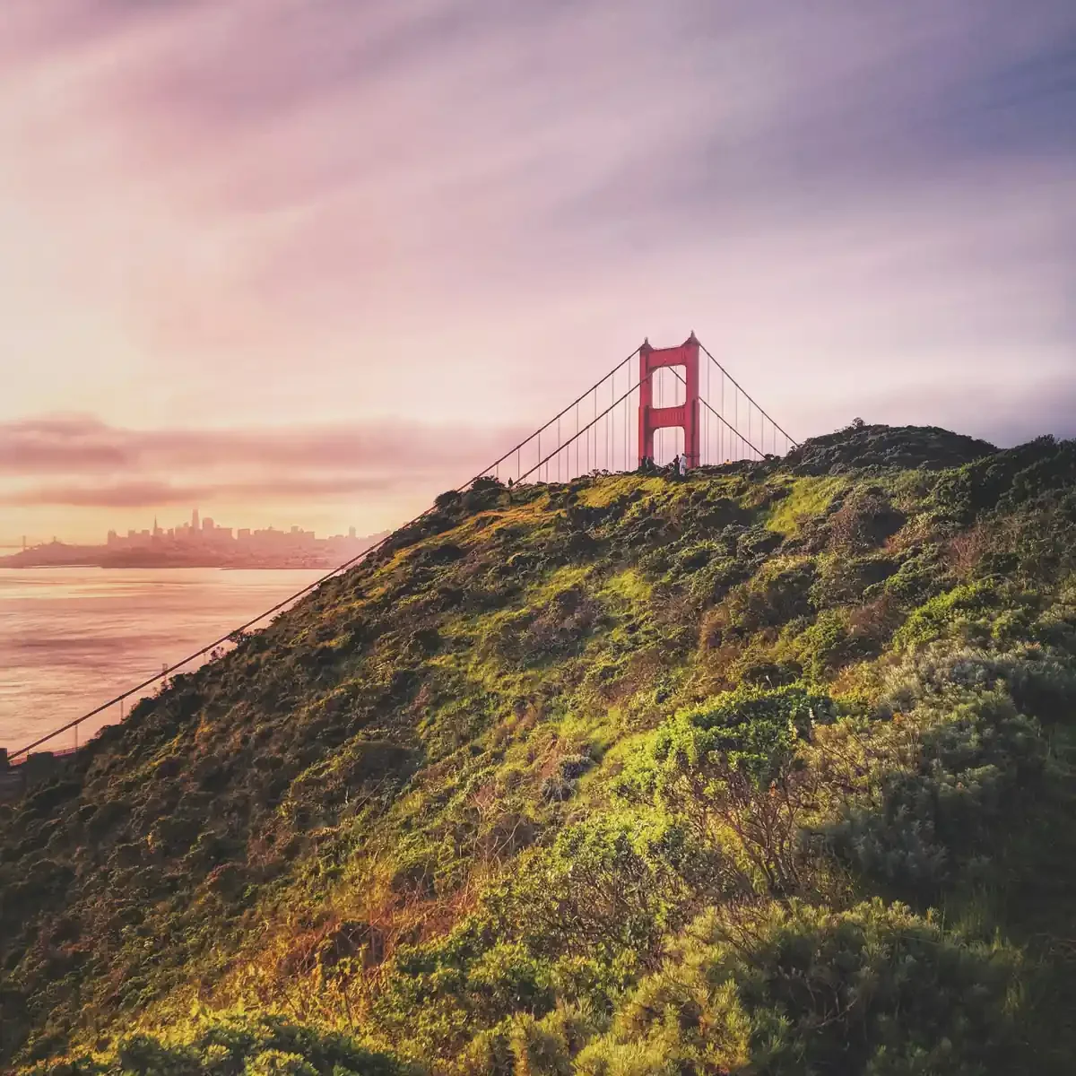 Golden Gate Bridge from the Marin Headlands — Mill Valley, California
